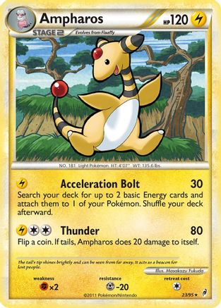 Ampharos 023/95  - Reverse Holofoil Call of Legends