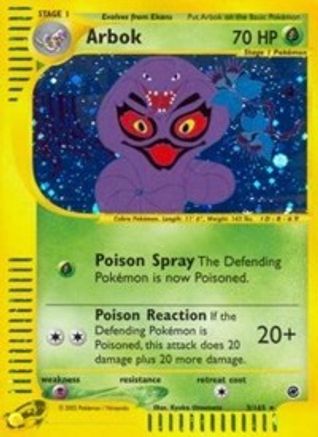 Arbok 003/165 - Reverse Holofoil Expedition