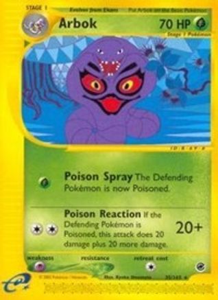 Arbok 035/165 - Reverse Holofoil Expedition