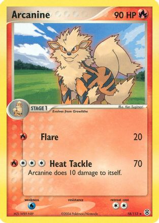 Arcanine 018/112 - Reverse Holofoil FireRed & LeafGreen