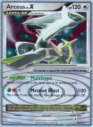 Arceus Lv.X 095/99  - Holofoil Arceus