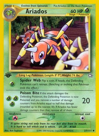 Ariados 027/111 - 1st Edition Neo Genesis