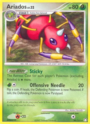 Ariados 020/123  - Reverse Holofoil Mysterious Treasures