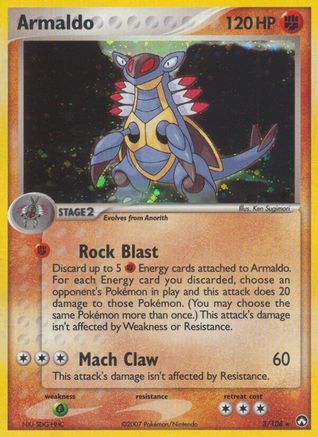 Armaldo 003/108 - Holofoil Power Keepers
