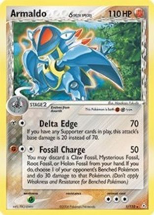 Armaldo (Delta Species) 001/110 - Reverse Holofoil Holon Phantoms