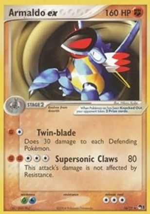 Armaldo ex (Non-Holo) 016  POP Series 1