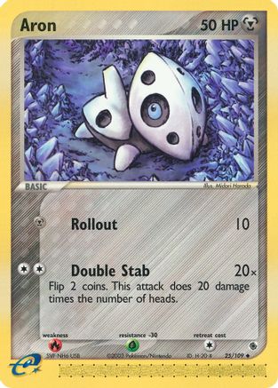 Aron 025/109 - Reverse Holofoil Ruby and Sapphire