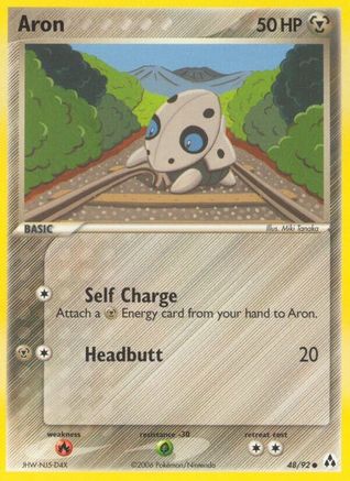 Aron 048/92 - Reverse Holofoil Legend Maker