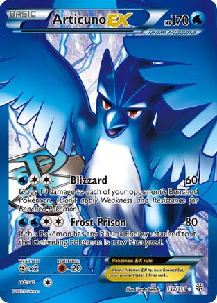 Articuno EX (Team Plasma) (Full Art)  132/135  - Holofoil Plasma Storm