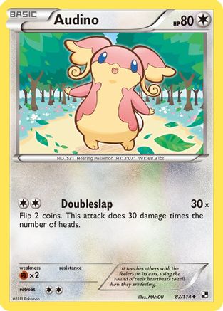 Audino 087/114  - Reverse Holofoil Black and White