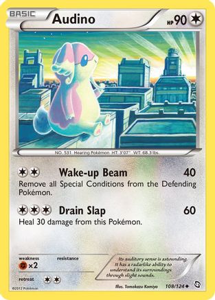 Audino 108/124  - Reverse Holofoil Dragons Exalted