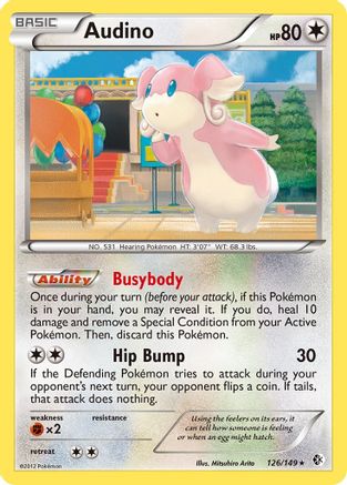 Audino 126/149  - Reverse Holofoil Boundaries Crossed
