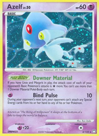 Azelf 004/123  - Reverse Holofoil Mysterious Treasures