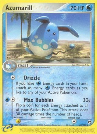 Azumarill 030/100 - Reverse Holofoil Sandstorm