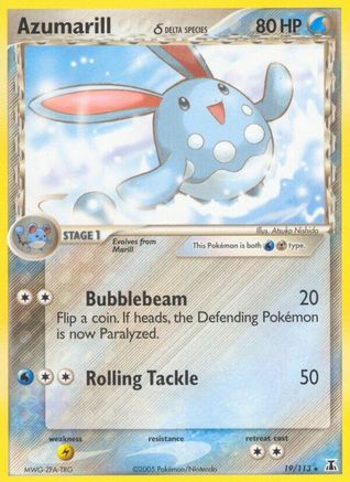 Azumarill (Delta Species) 019/113 - Reverse Holofoil Delta Species