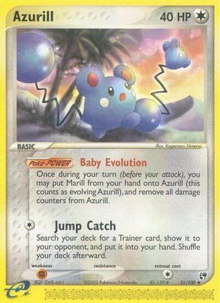 Azurill 031/100 - Reverse Holofoil Sandstorm