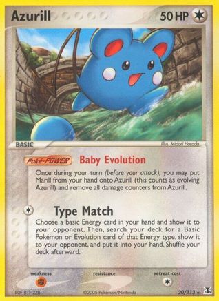 Azurill 020/113 - Reverse Holofoil Delta Species