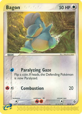 Bagon 023/097 - Reverse Holofoil Dragon