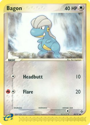 Bagon 049/97 - Reverse Holofoil Dragon