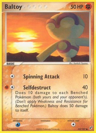 Baltoy 053/107 - Reverse Holofoil Deoxys
