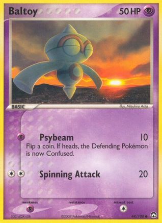 Baltoy 044/108 - Reverse Holofoil Power Keepers