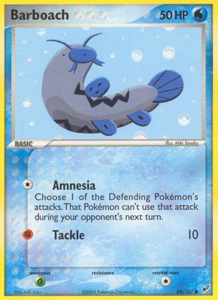 Barboach 054/107 - Reverse Holofoil Deoxys