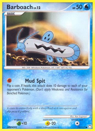 Barboach 072/123  - Reverse Holofoil Mysterious Treasures
