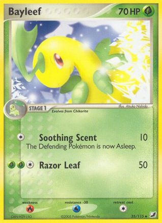 Bayleef 035/115 - Reverse Holofoil Unseen Forces