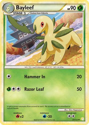 Bayleef 035/123  - Reverse Holofoil HeartGold SoulSilver