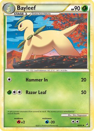 Bayleef 040/95  - Reverse Holofoil Call of Legends