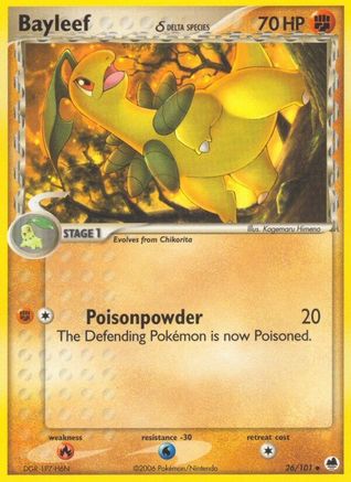 Bayleef (Delta Species) 026/101 - Reverse Holofoil Dragon Frontiers