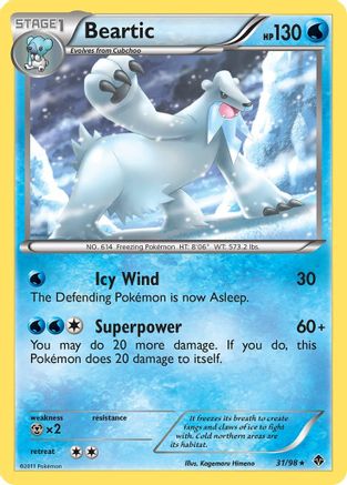 Beartic 031/98  - Reverse Holofoil Emerging Powers