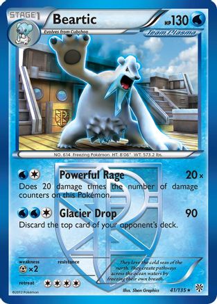 Beartic (Team Plasma) 041/135  - Reverse Holofoil Plasma Storm