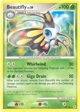 Beautifly 019/130  - Reverse Holofoil Diamond and Pearl