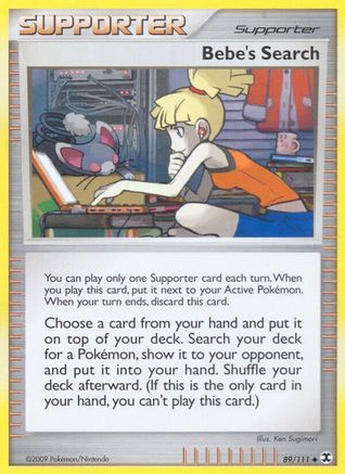 Bebe's Search 089/111  - Reverse Holofoil Rising Rivals