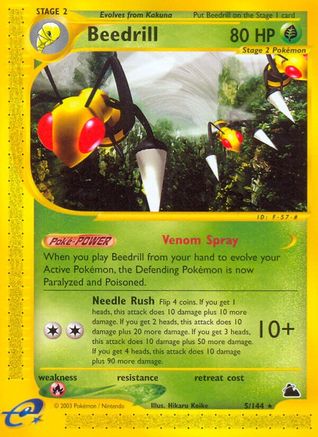 Beedrill 005/144 - Reverse Holofoil Skyridge