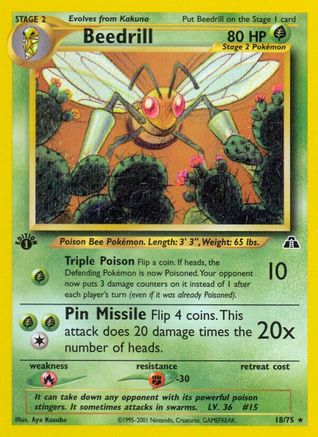 Beedrill 018/75 - Unlimited Neo Discovery
