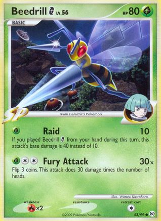 Beedrill G 053/99  - Reverse Holofoil Arceus