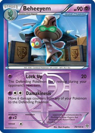 Beheeyem (Team Plasma) 070/135  - Reverse Holofoil Plasma Storm
