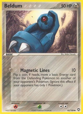 Beldum 045/108 - Reverse Holofoil Power Keepers