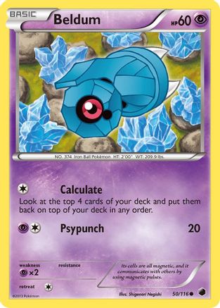 Beldum 050/116  - Reverse Holofoil Plasma Freeze