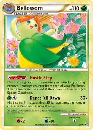 Bellossom 001/90  - Reverse Holofoil Undaunted