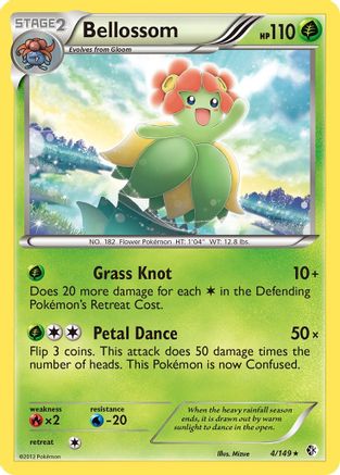 Bellossom 004/149  - Reverse Holofoil Boundaries Crossed
