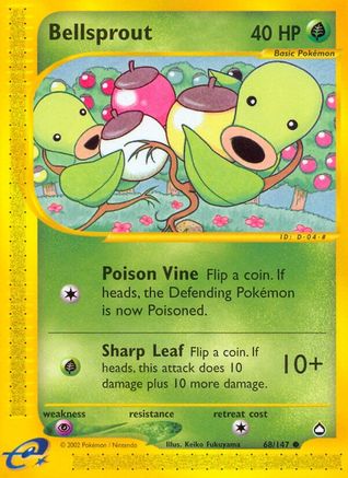 Bellsprout 068/147 - Reverse Holofoil Aquapolis