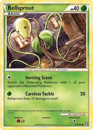 Bellsprout 057/102  - Reverse Holofoil Triumphant