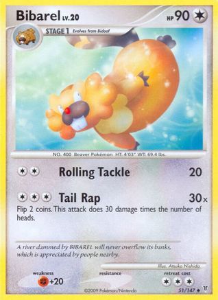Bibarel 051/147 - Reverse Holofoil Supreme Victors