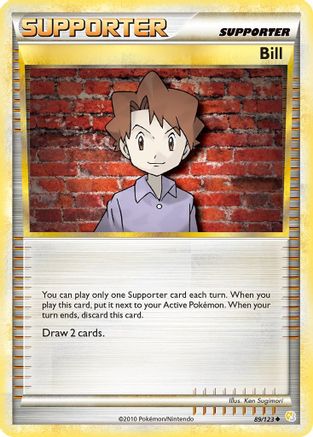 Bill 089/123  - Reverse Holofoil HeartGold SoulSilver