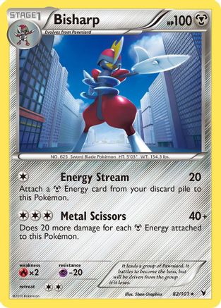 Bisharp 082/101  - Reverse Holofoil Noble Victories