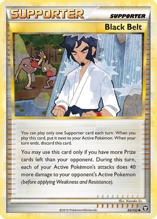 Black Belt 085/102  - Reverse Holofoil Triumphant