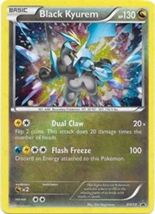 Black Kyurem BW58  - Holofoil Black and White Promos